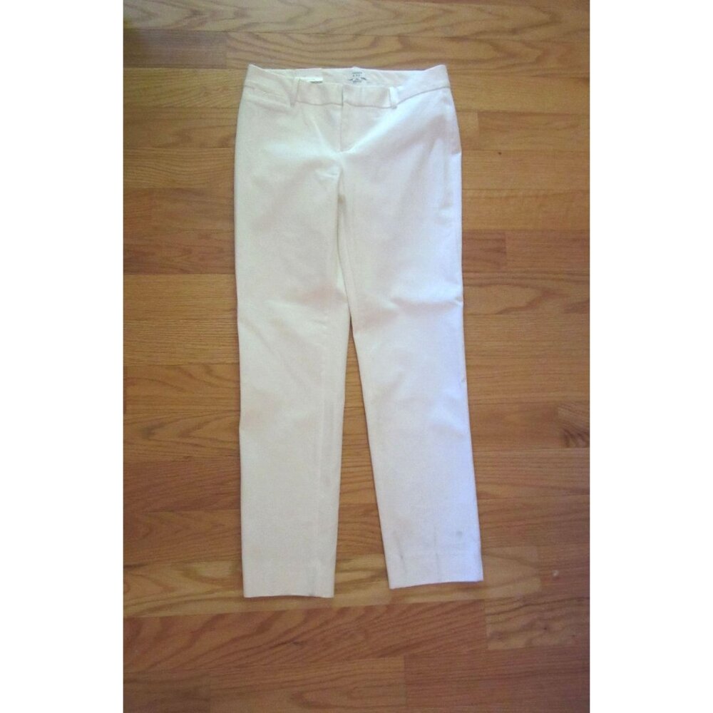 Crown & Ivy White Cotton Crop Pants Size 6